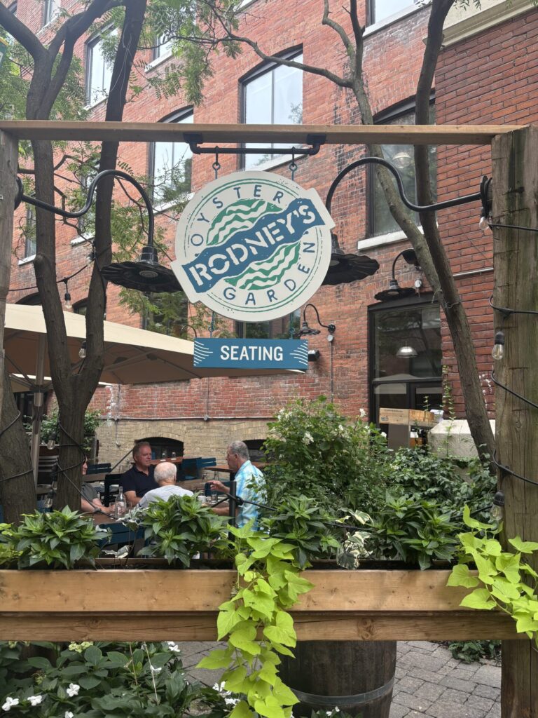 Rodney's Oyster House Oyster Garden in Toronto