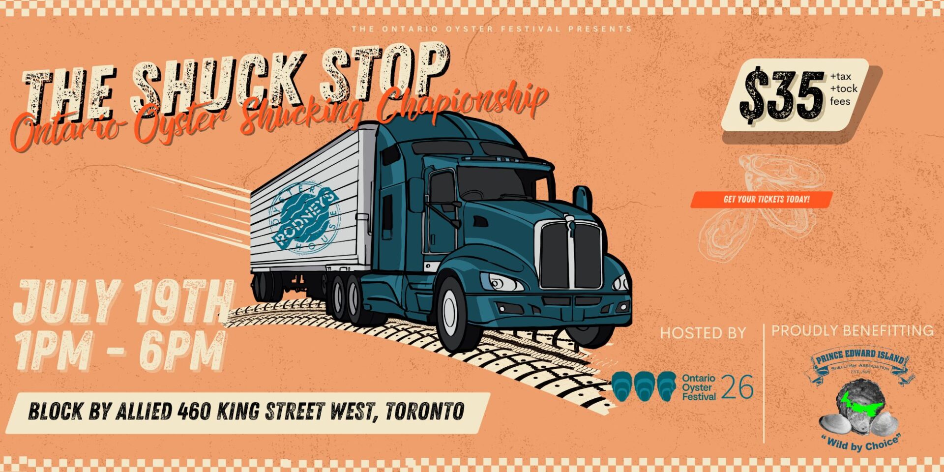The Shuck Stop Ontario Oyster Shucking Competition poster